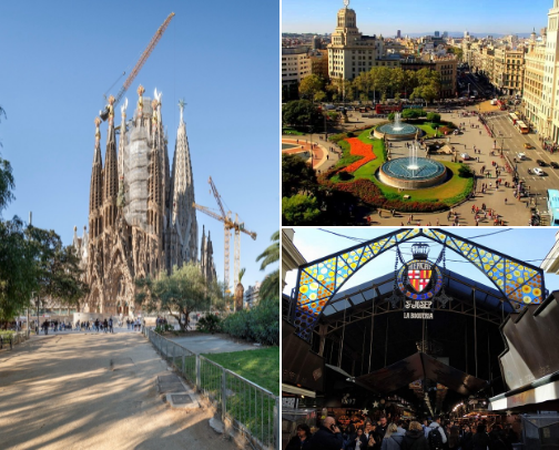 Top 10 places to visit in Barcelona cover photo collage