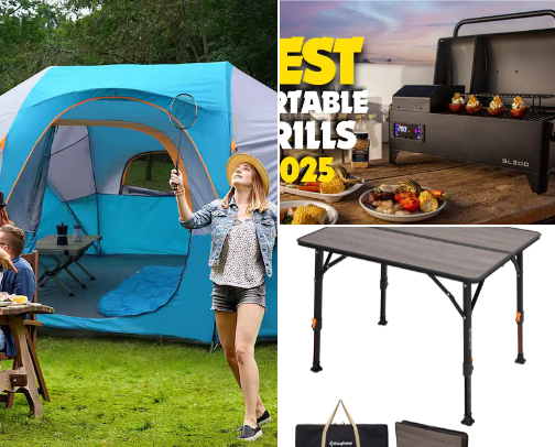 Camping Must-Haves That Make It Actually Enjoyable cover photo collage
