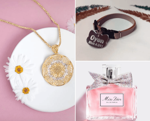 Aesthetic jewelry cover photo collage
