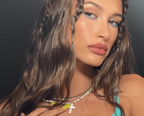 • Hailey Bieber cover photo collage
