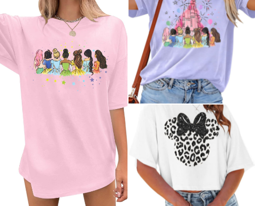 disney aesthetic graphic t-shirt cover photo collage