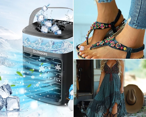 My Summer Essentials (Cooling, Comfort, Style & Outdoor Fun) cover photo collage
