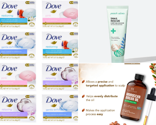 Skin/ Hair care cover photo collage