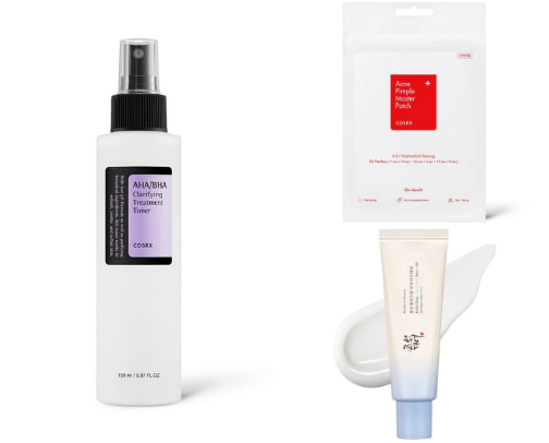 Korean skin care recommendations for oily/combination breakout prone skin cover photo collage