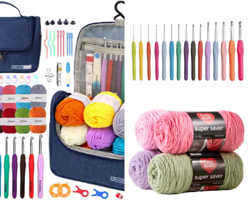 Everything You Need to Start Crocheting (Beginner-Friendly List) cover photo collage