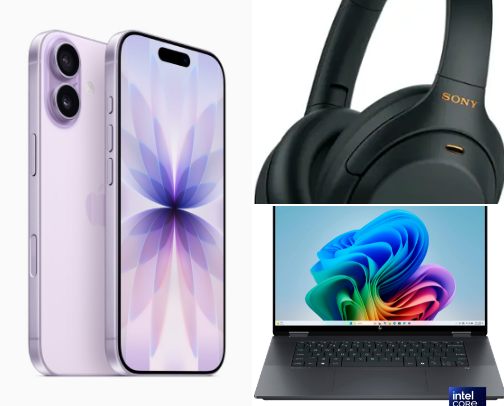 Electronics cover photo collage