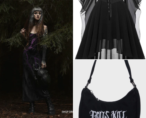 Goth clothes cover photo collage
