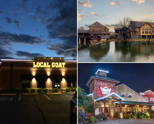 Pigeon Forge, TN / Sevierville, TN Must Visit Restaurants cover photo collage