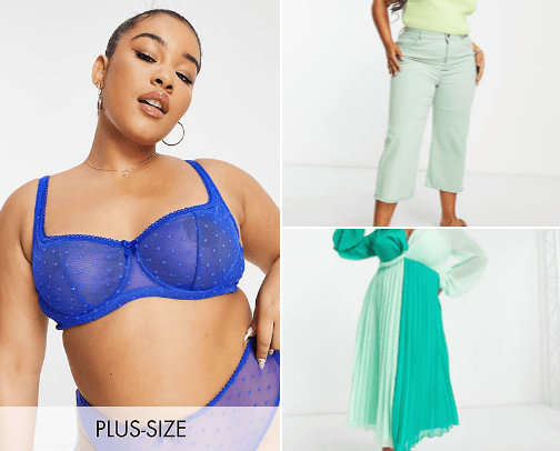 Curvy fashion cover photo collage