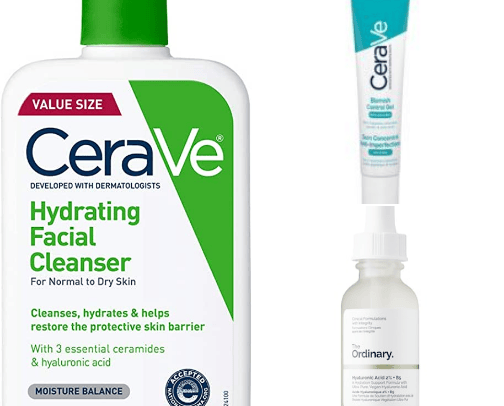 Skincare cover photo collage