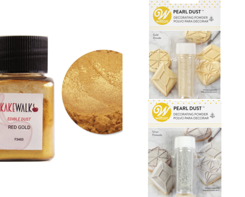 I Sprinkle Edible Gold Dust on Holiday Cookies and They Look Like a Magazine cover photo collage