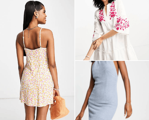 Summer dresses cover photo collage