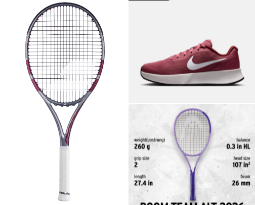 Wanted, Tested, and Tried Tennis Gear Must Haves cover photo collage