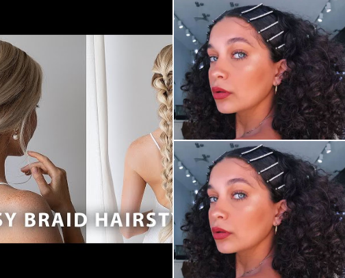 Easy Hairstyles I Love and Take No Time cover photo collage