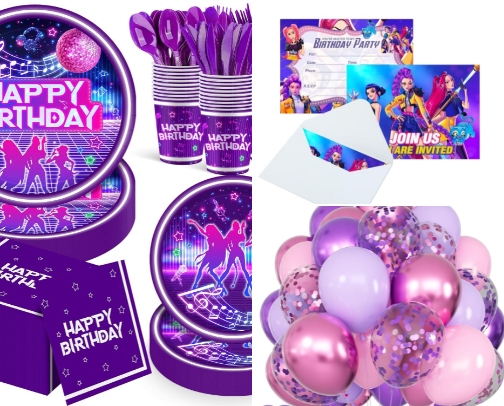 K-Pop Demon Hunters Birthday Essentials ! cover photo collage