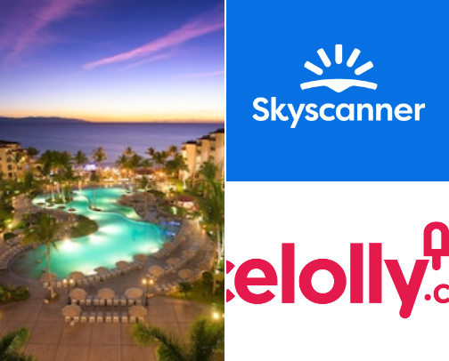 TRAVEL BOOKING SITES cover photo collage