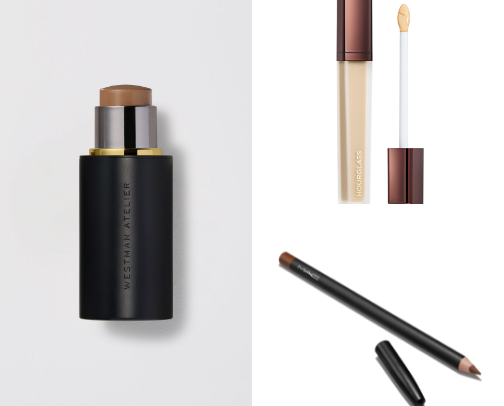 5 min glowy makeup look 💞🌸 cover photo collage