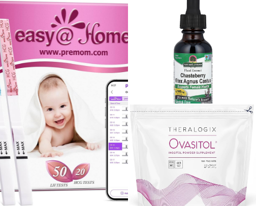 Trying to conceive must haves I used during our infertility journey! cover photo collage
