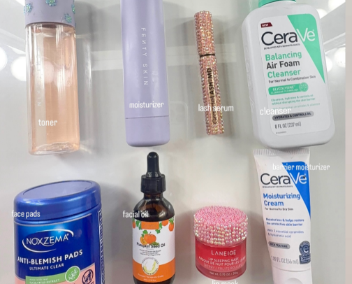 My Current Skincare Routine 🦋 cover photo collage