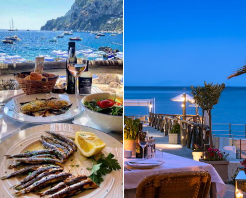 Capri RESTAURANT GUIDE 🇮🇹🍕🍋 cover photo collage