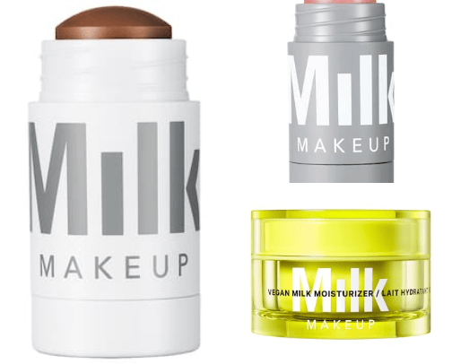 Milk products cover photo collage