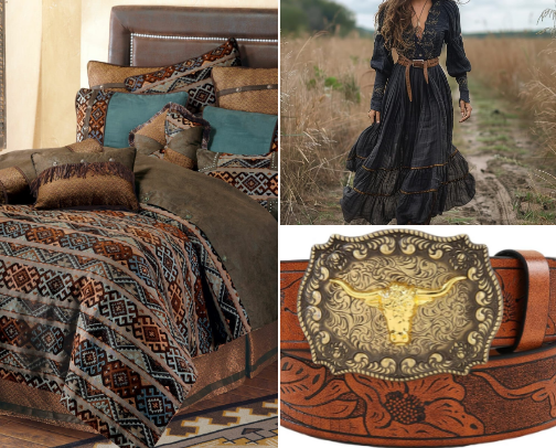 Western chic cover photo collage