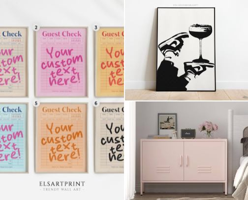 sporty, feminine, eclectic, vintage apartment aesthetic cover photo collage