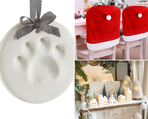Holiday decor cover photo collage