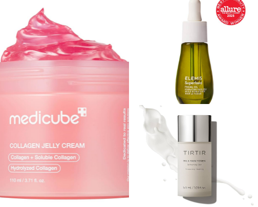 My favorite skin care products cover photo collage