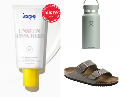 My Favorite Summer Essentials for Sunny Days, Beach Trips & Weekend Getaways cover photo collage