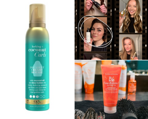 Wavy hair cover photo collage