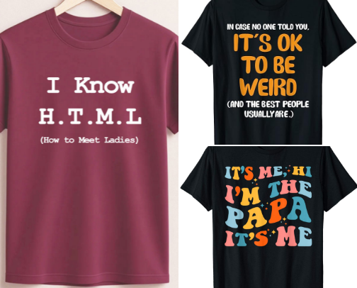 Must-Have Funny Shirts for Guys cover photo collage