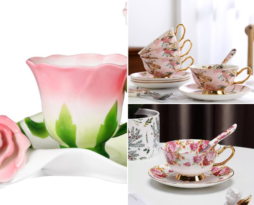 My personable curated teacups cover photo collage