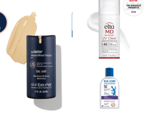 My go to sunscreens cover photo collage