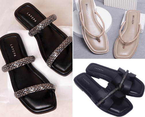 Sandal cantik dan elegant cover photo collage