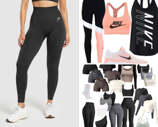 Workout sets & pieces for all the gym girlies💪🤍 cover photo collage