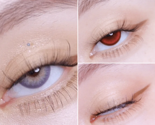 Pretty eye catching contacts ✨🌸 cover photo collage
