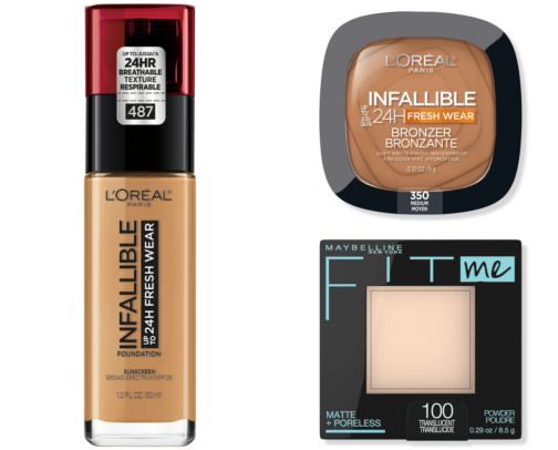 drugstore makeup routine cover photo collage