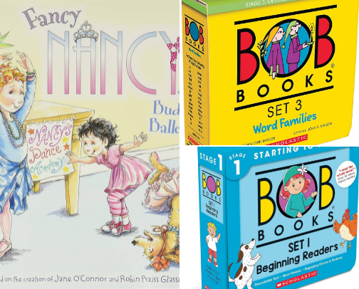 Beginning your child's reading journey-book recommendations! cover photo collage