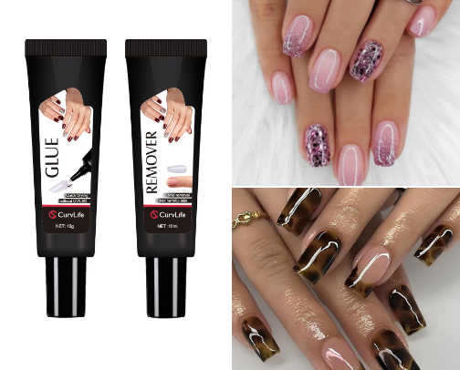 The best nail glue. cover photo collage