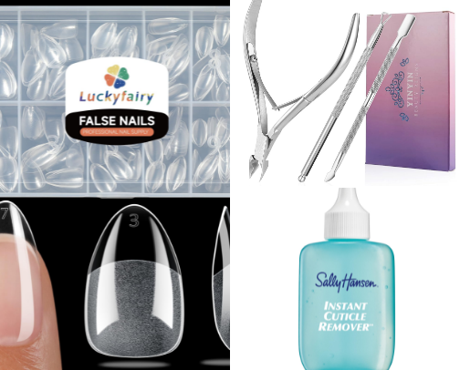 Nail supplies I use on my self and my family cover photo collage