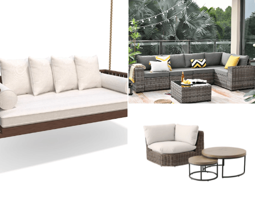 Bloom & Loungers: Must-Have Garden Gear cover photo collage