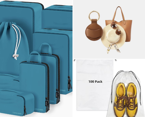 The Ultimate Aesthetic Amazon Travel Packing Guide | Viral Essentials ✈️🧳☁️ cover photo collage