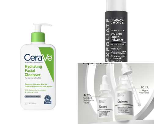 My current skincare Staples 🧴✨ cover photo collage