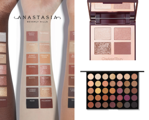 Best nude eyeshadow palettes cover photo collage