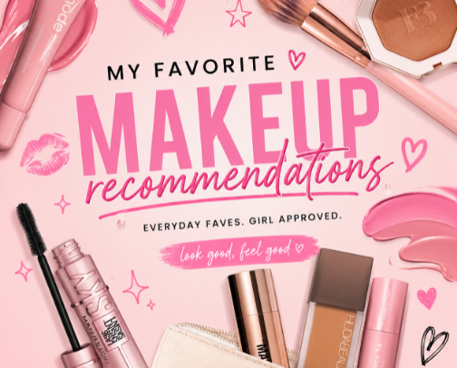 My Go-To Makeup Lineup cover photo collage