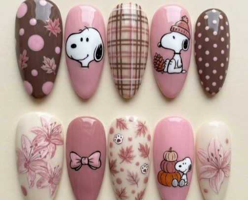 Fall Nails 💅🏻🍁 cover photo collage