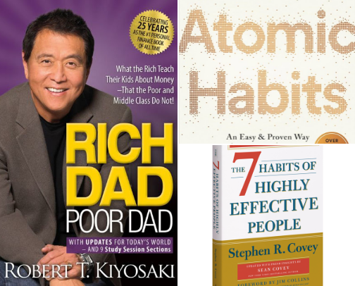 Unlock Your Potential: The Best Books for Personal Growth cover photo collage