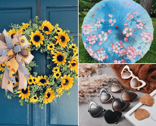 Summer Items for home and office - that you can also use in your content! cover photo collage