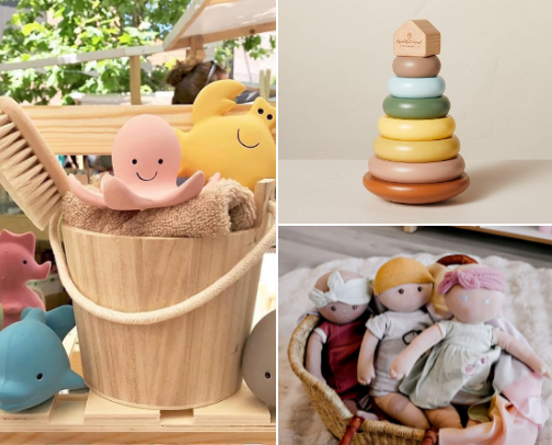 Sustainable Baby Toys & Gift Guide (age 0–2) 🧸🎄 cover photo collage